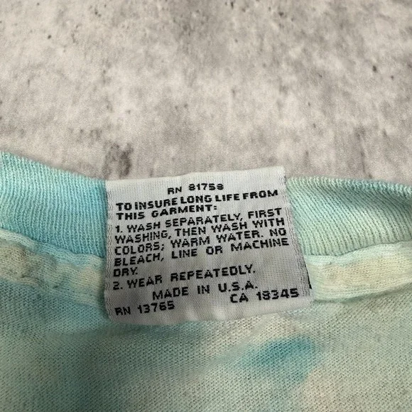 Vintage Liquid Blue Shirt Men's L Tie-Dye Coral Reef Fish AOP Graphic Tee 1992 - Picture 4 of 8